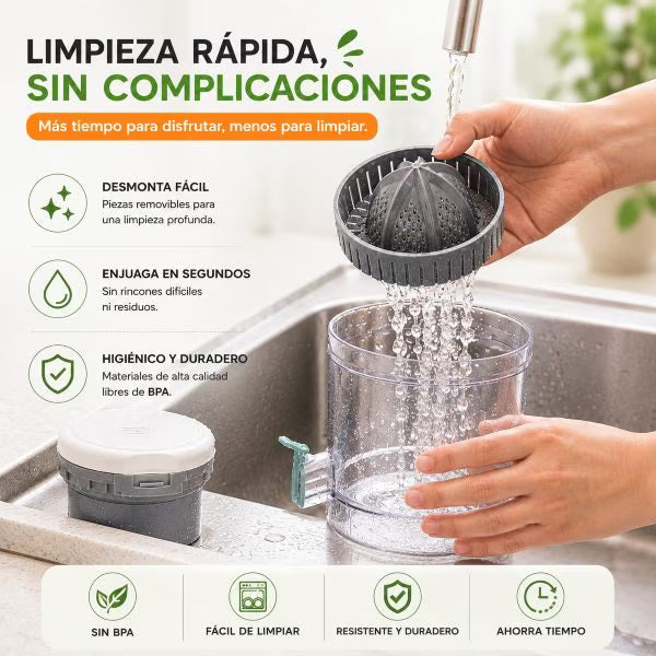 Exprimidor Eléctrico Portátil Recargable - Jugo Natural En Segundos
