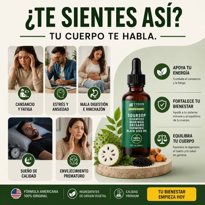 ELIXIR SOURSOP GOTAS DE GANÁBANA 10 EN 1 ¡PAGA 1 LLEVA 2!