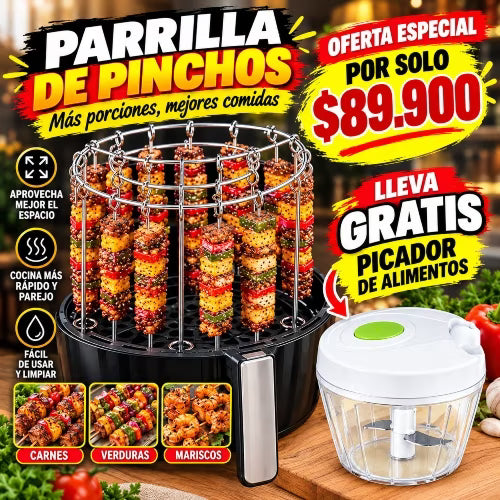 PARRILLA PARA FREIDORA - !LLEVA GRATIS PICADOR DE ALIMENTOS!