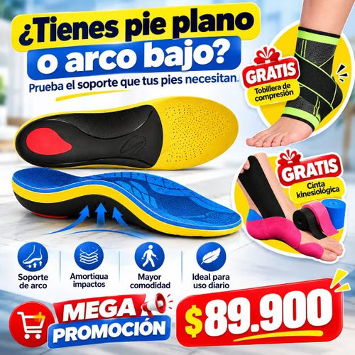 Plantillas Ortopédicas Soporte de Arco – Mayor Comodidad al Caminar