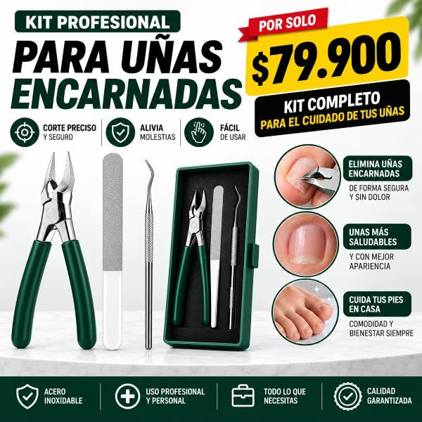 ✂️ cortauñas curvo para uñas encarnadas y difíciles de cortar-